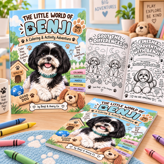 The Little World of Benji | Coloring & Activity Book | PRE-ORDER