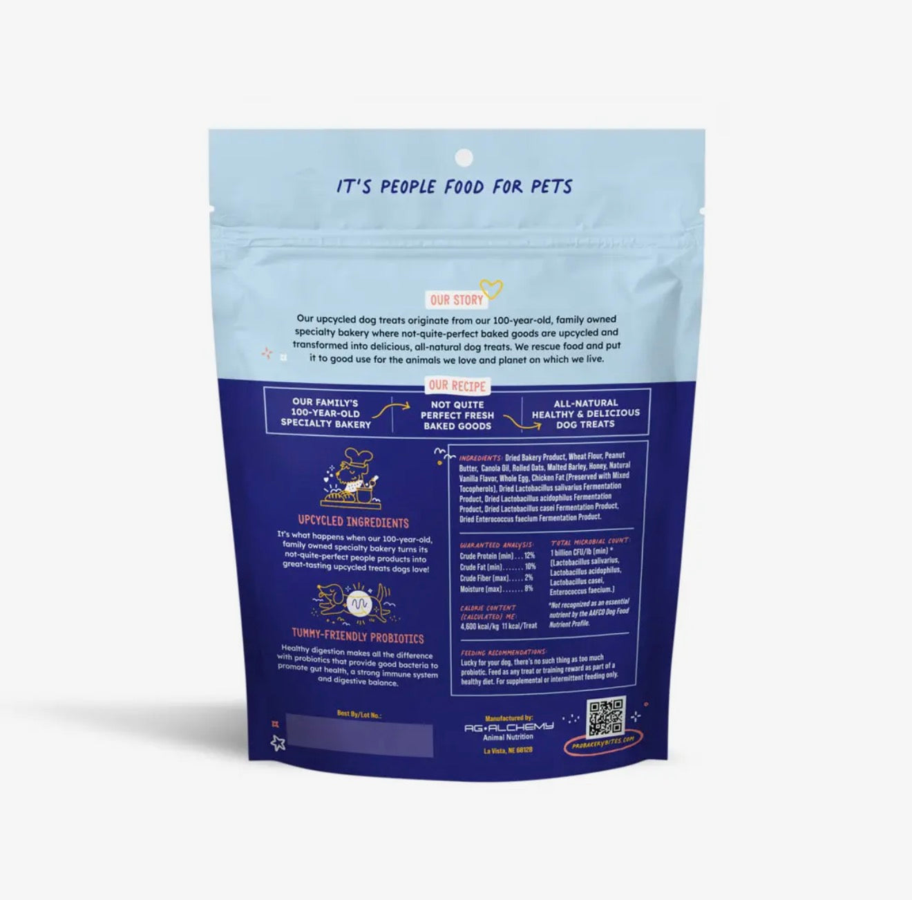 Peanut Butter & Honey Oats Crunchy Dog Treats by Pro Bakery Bites