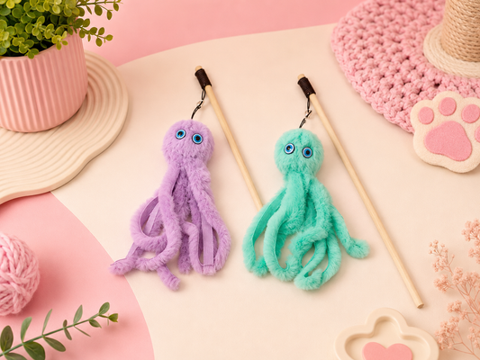 Wiggly Octopus Cat Wand