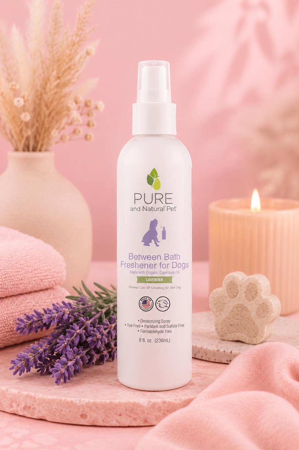 Between Bath Freshener for Dogs – Lavender